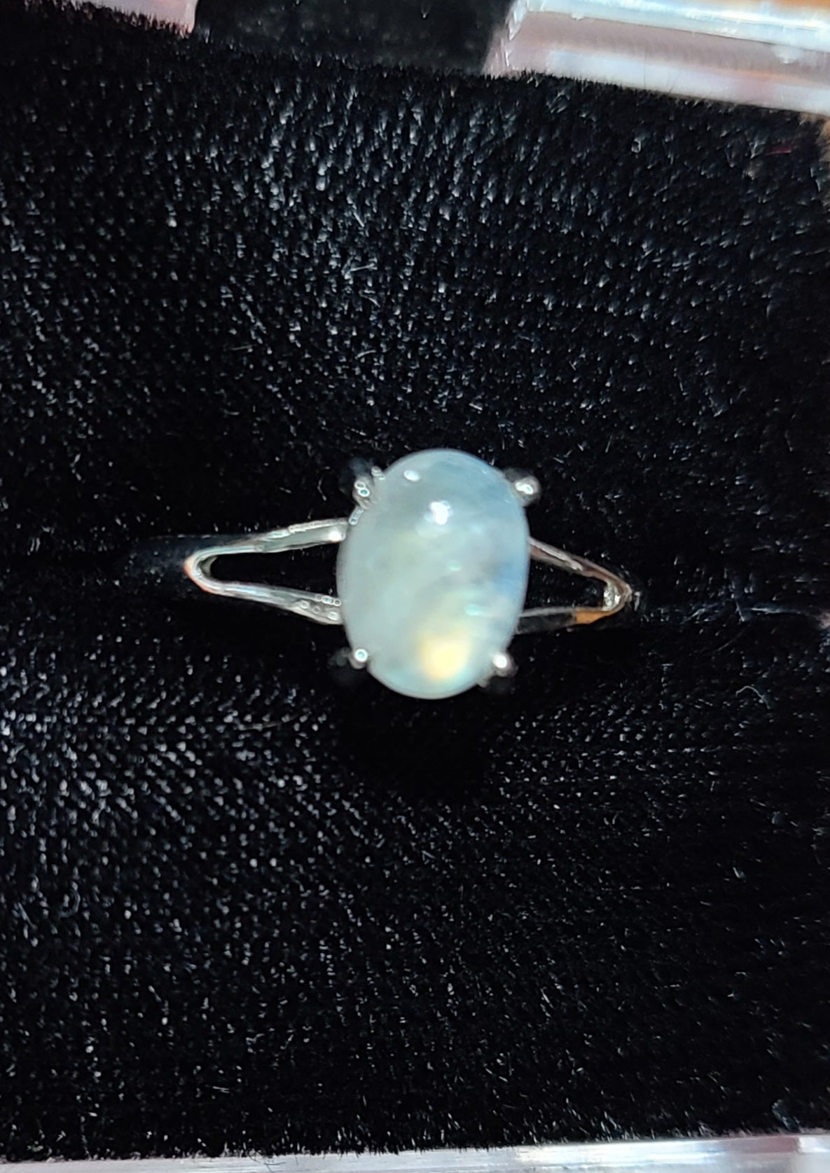 Flashy Rainbow Moonstone ~ 925 Sterling Silver Rings