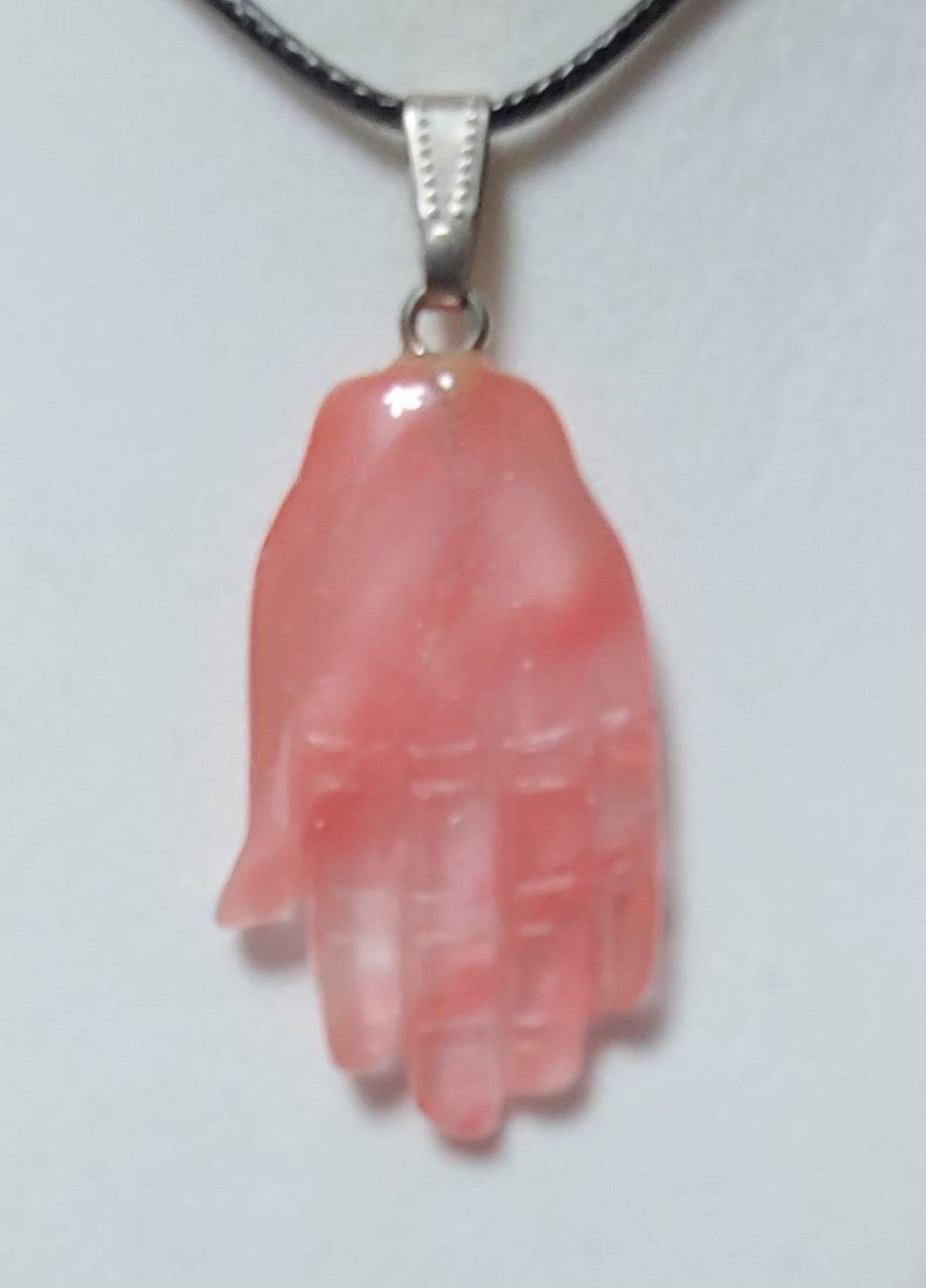 Gemstone Hamsa - Protective Hand - Pendant Necklaces