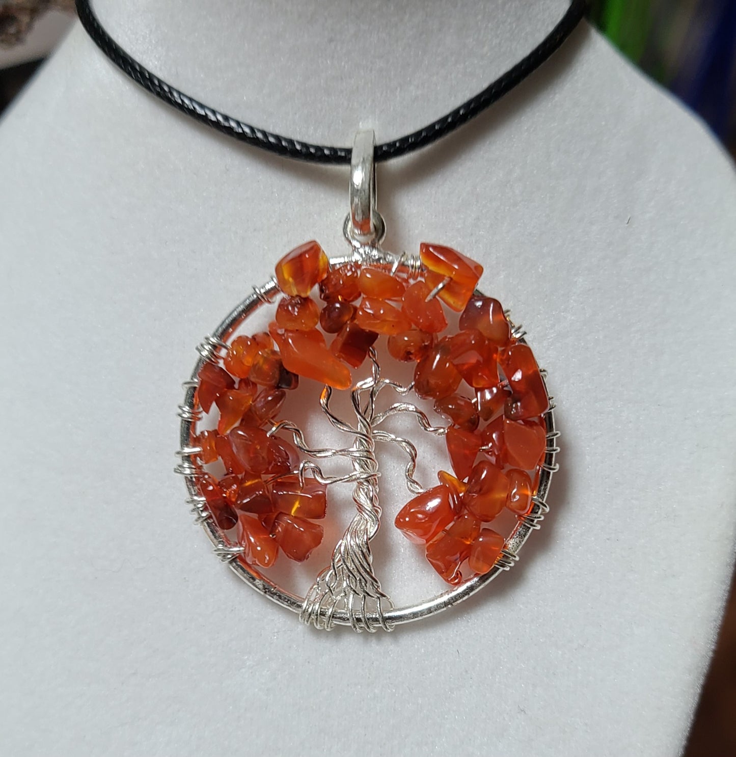 Assorted Gemstone Tree of Life Necklaces