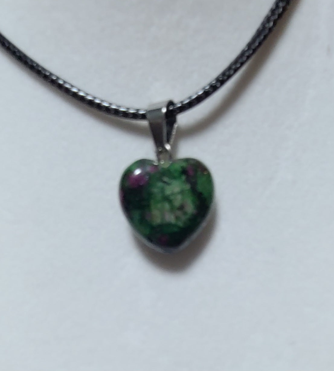 "Puffy" Gemstone Heart Necklaces - Choose Your Gemstone