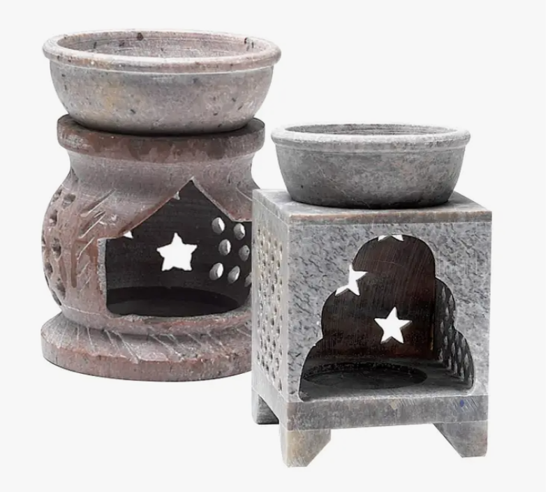 Soapstone Oil Warmers / Resin Burners