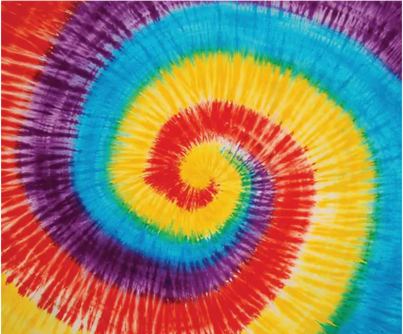 Oversized Spiral Tie-Dye Tapestry