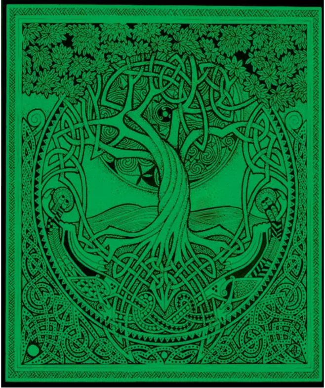 Oversized Celtic Tree of Life Tapestry