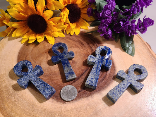 Carved Lapis Lazuli Ankh